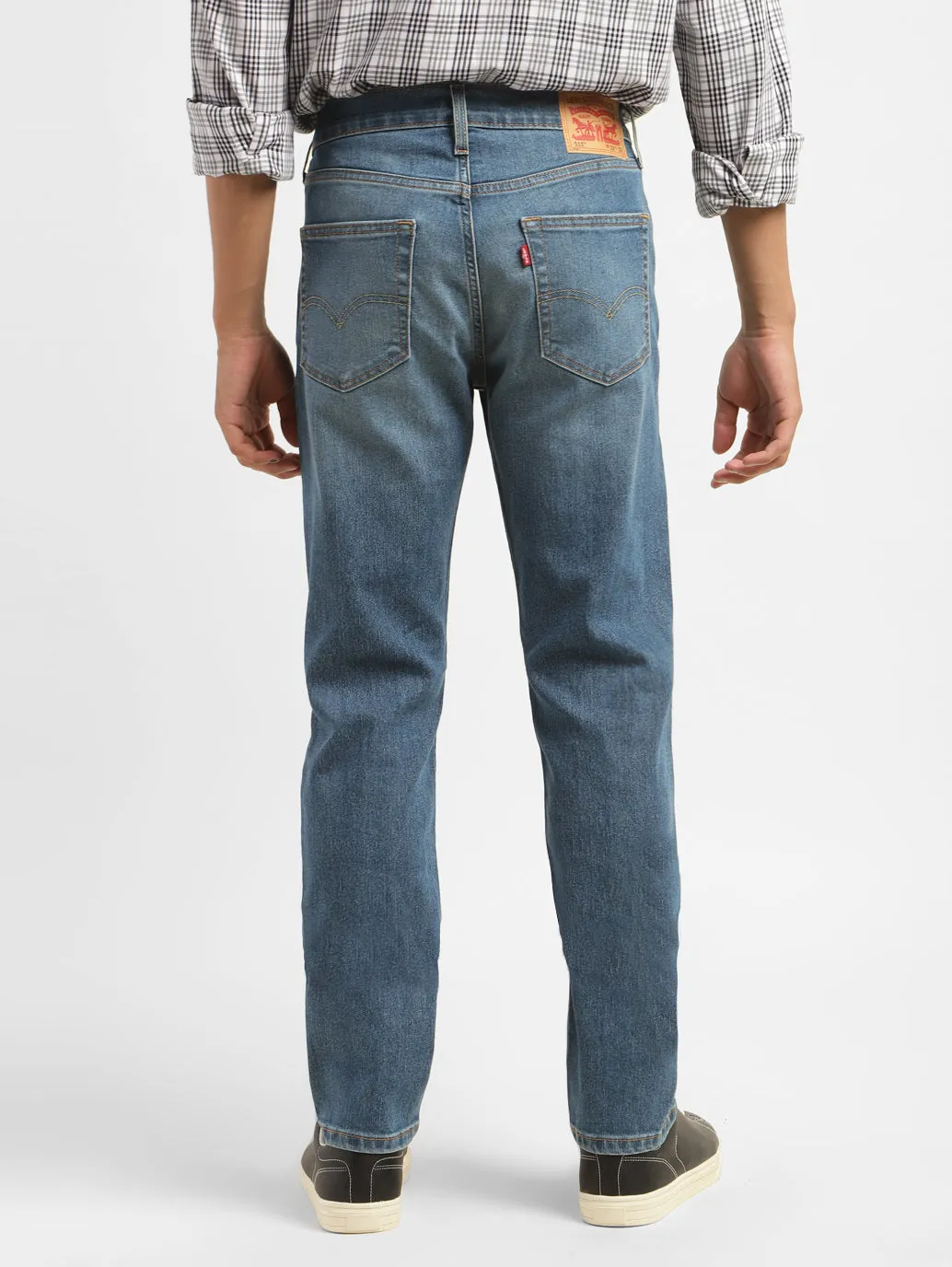 Men's 511 Dark Blue Slim Fit Mid Rise Jeans