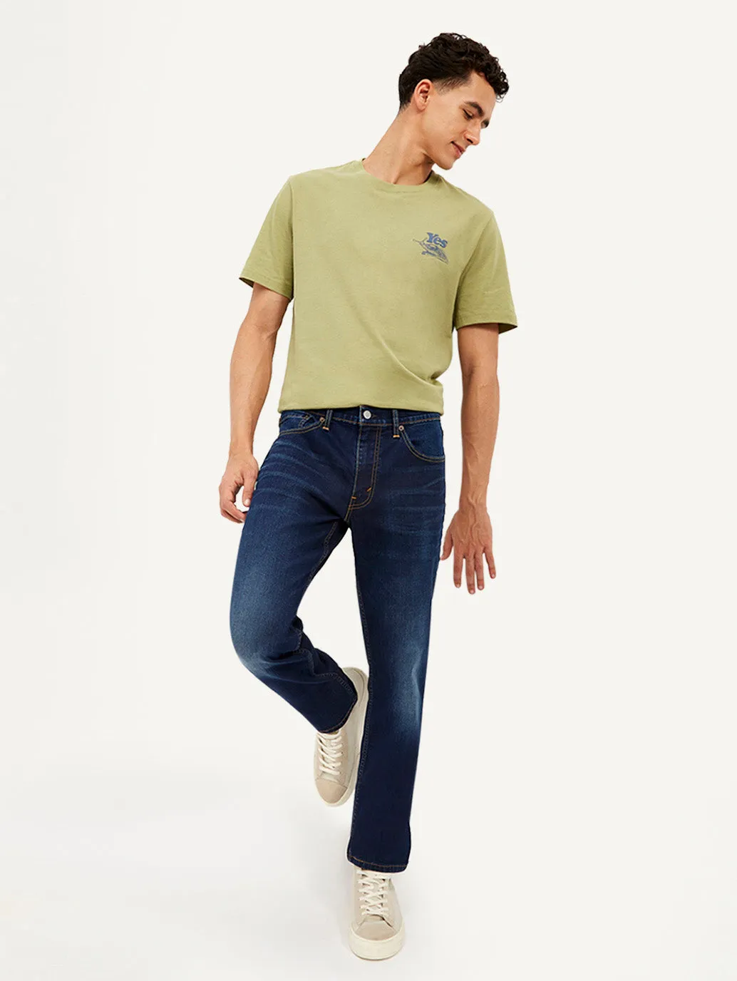 Men's 511 Dark Blue Slim Fit Mid Rise Jeans