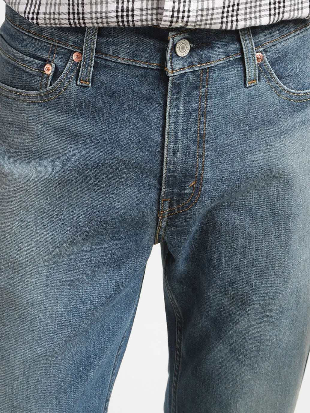 Men's 511 Dark Blue Slim Fit Mid Rise Jeans