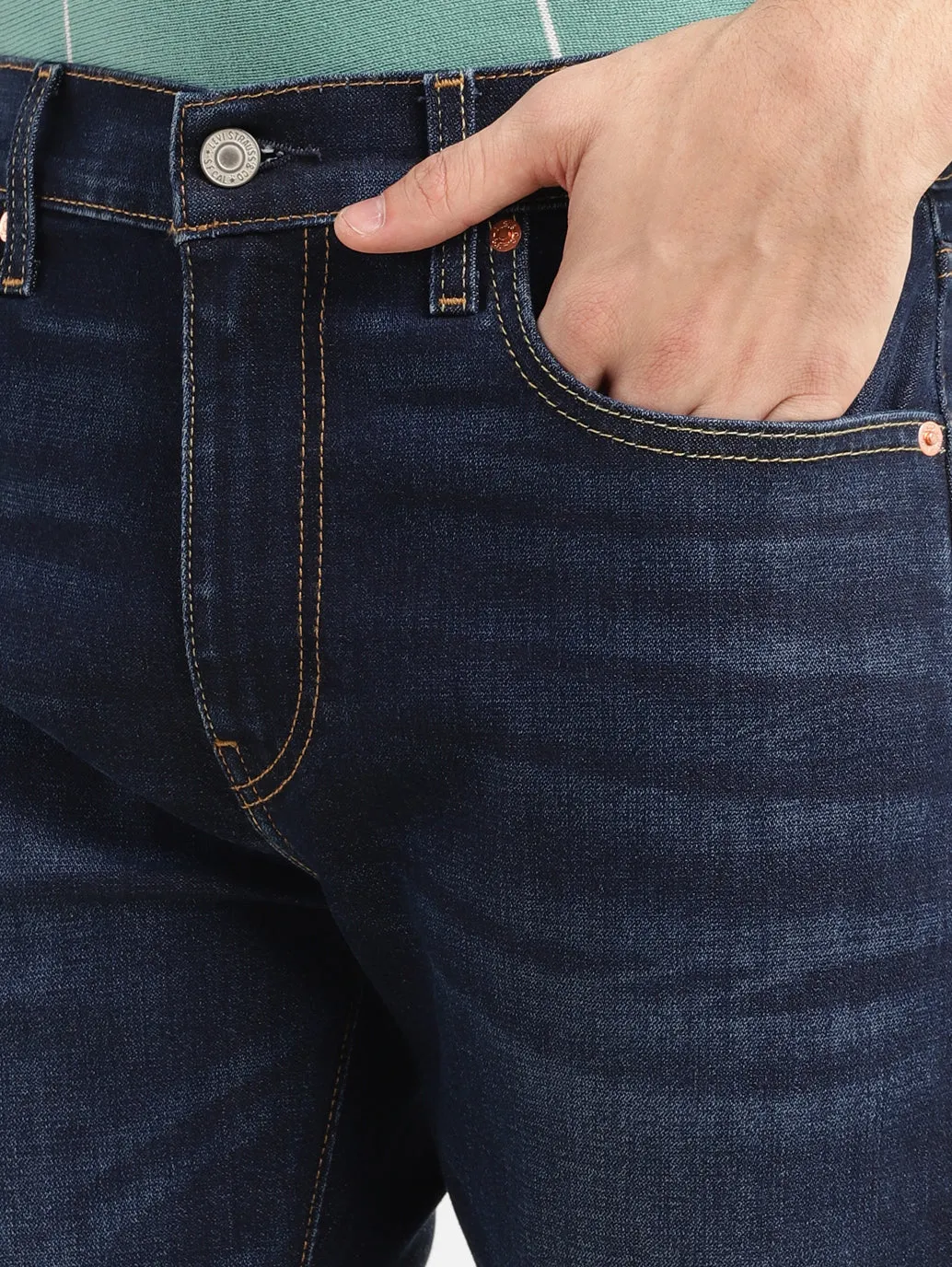 Men's 511 Dark Indigo Slim Fit Mid Rise Jeans