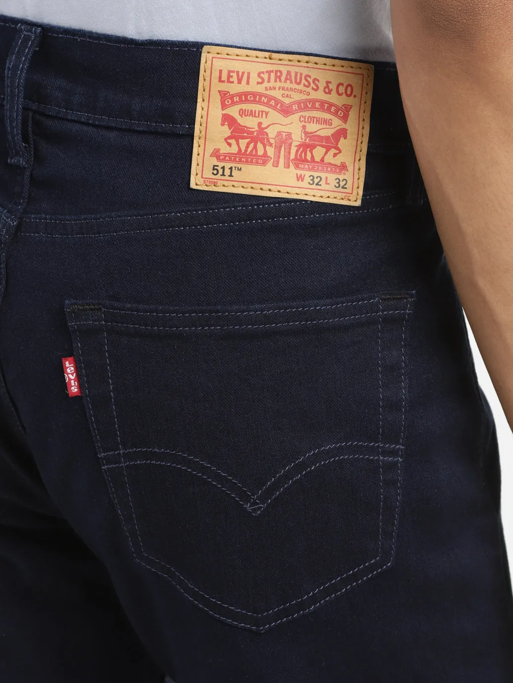 Men's 511 Dark Indigo Slim Fit Mid Rise Jeans