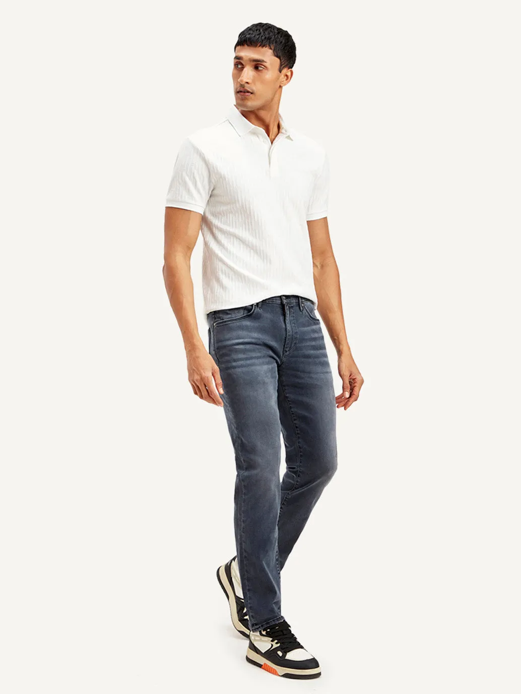 Men's 511 Grey Slim Fit Mid Rise Jeans