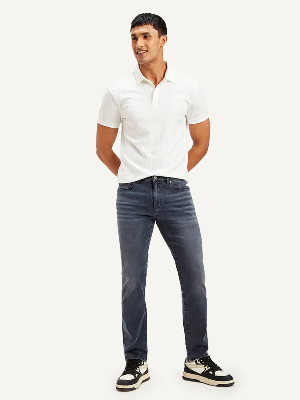 Men's 511 Grey Slim Fit Mid Rise Jeans