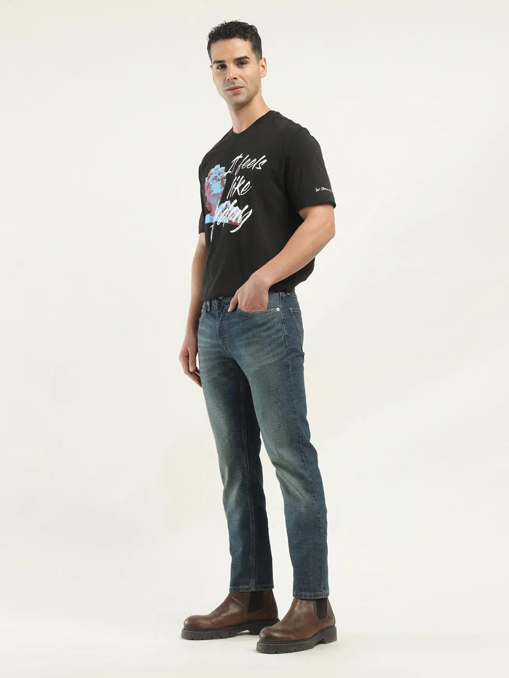 Men's 511 Indigo Slim Fit Mid Rise Jeans