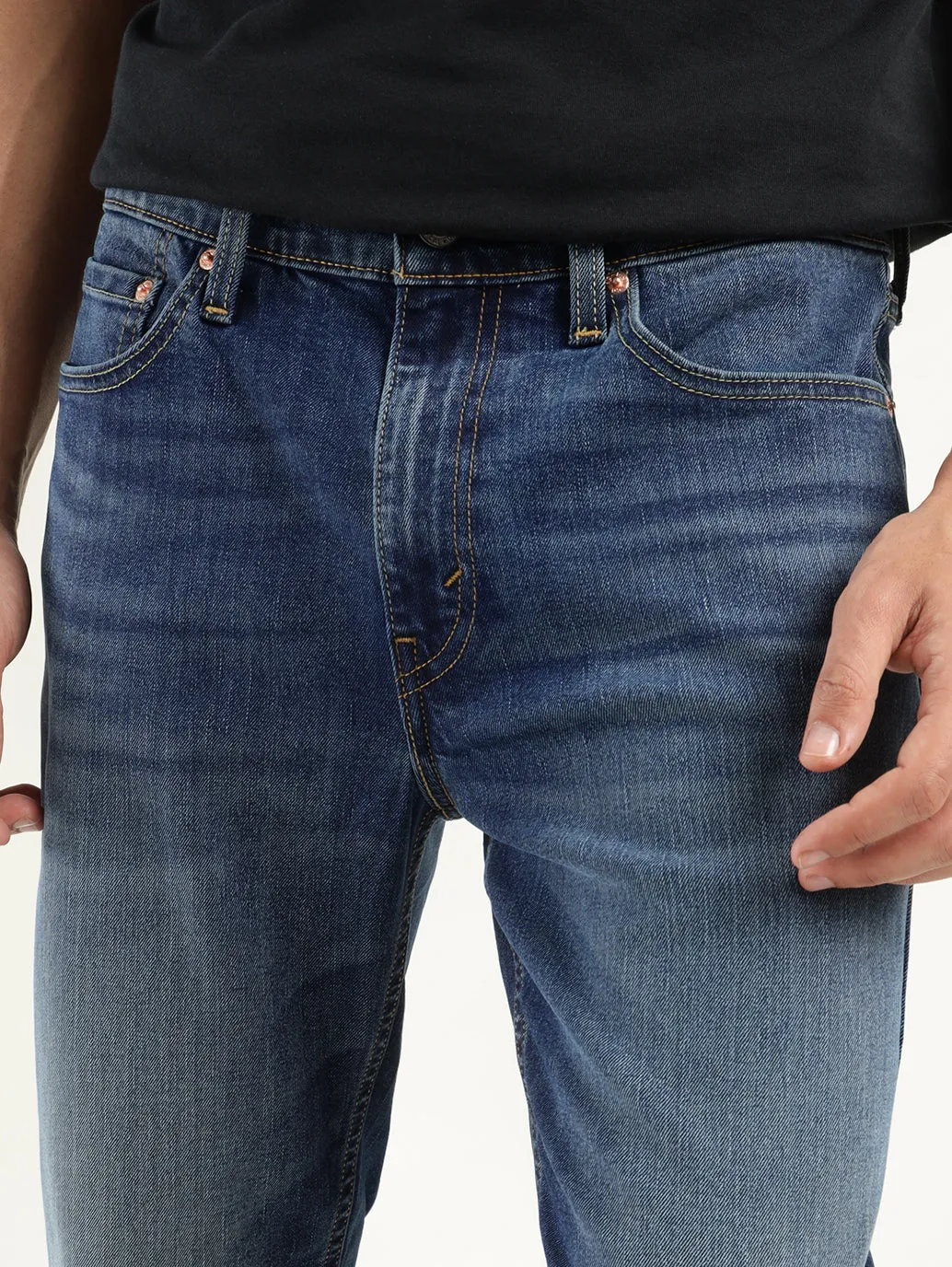 Men's 511 Indigo Slim Fit Mid Rise Jeans
