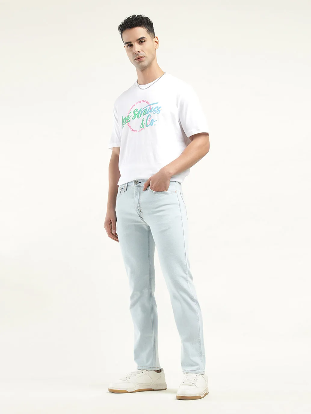 Men's 511 Indigo Slim Fit Mid Rise Jeans