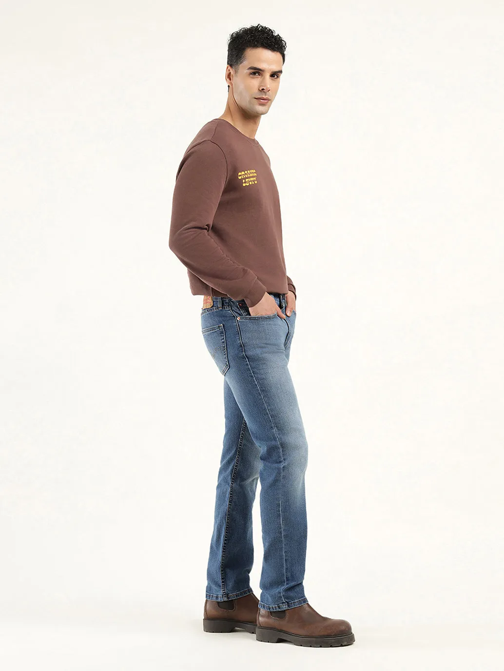 Men's 511 Indigo Slim Fit Mid Rise Jeans
