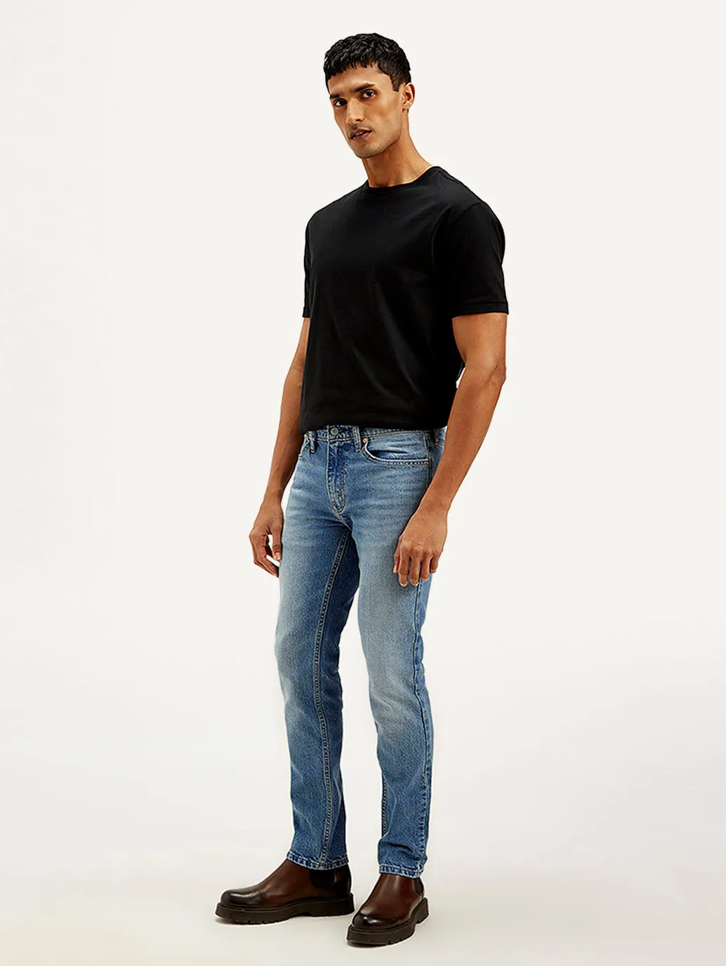 Men's 511 Light Blue Slim Fit Mid Rise Jeans