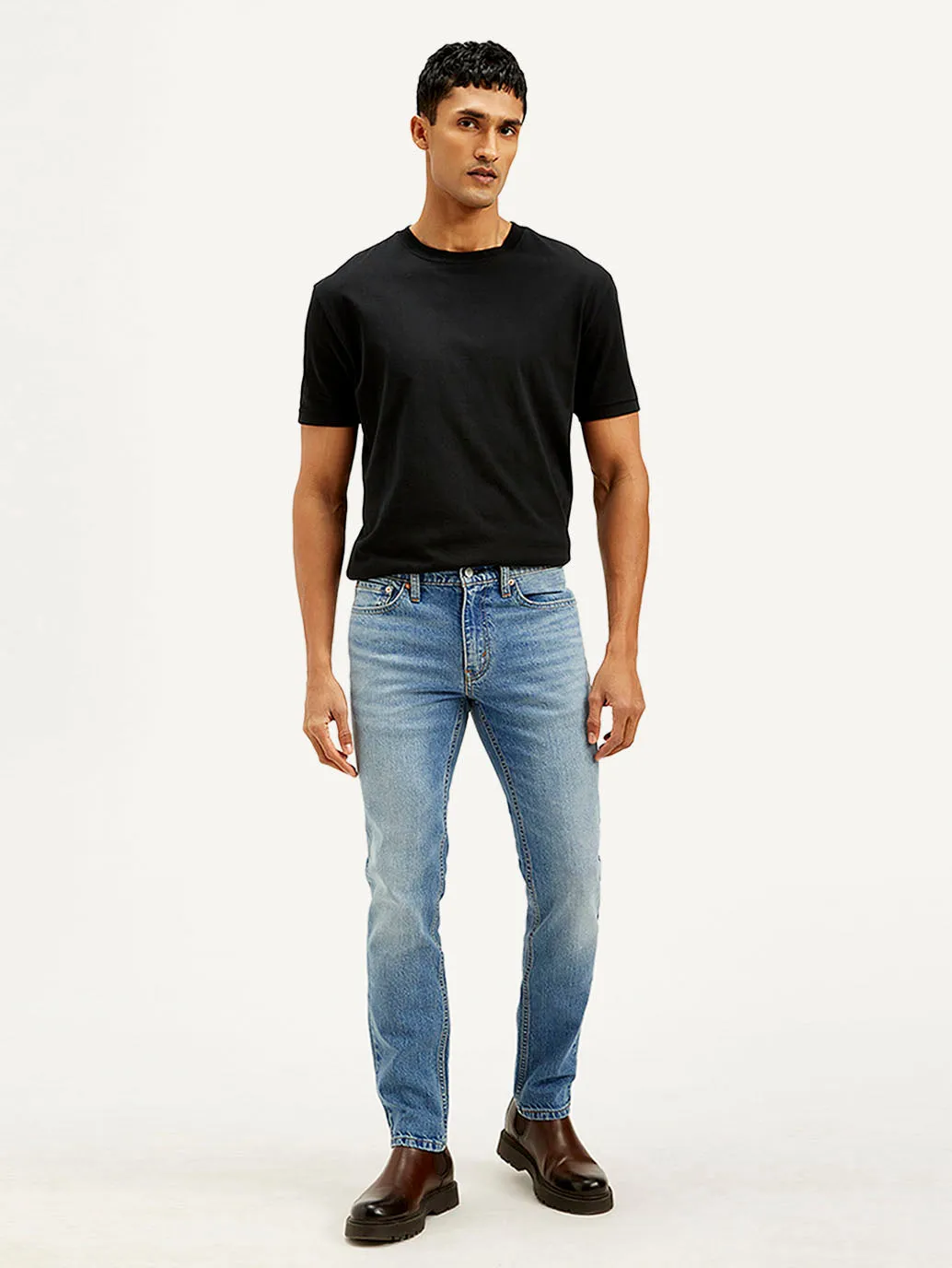 Men's 511 Light Blue Slim Fit Mid Rise Jeans