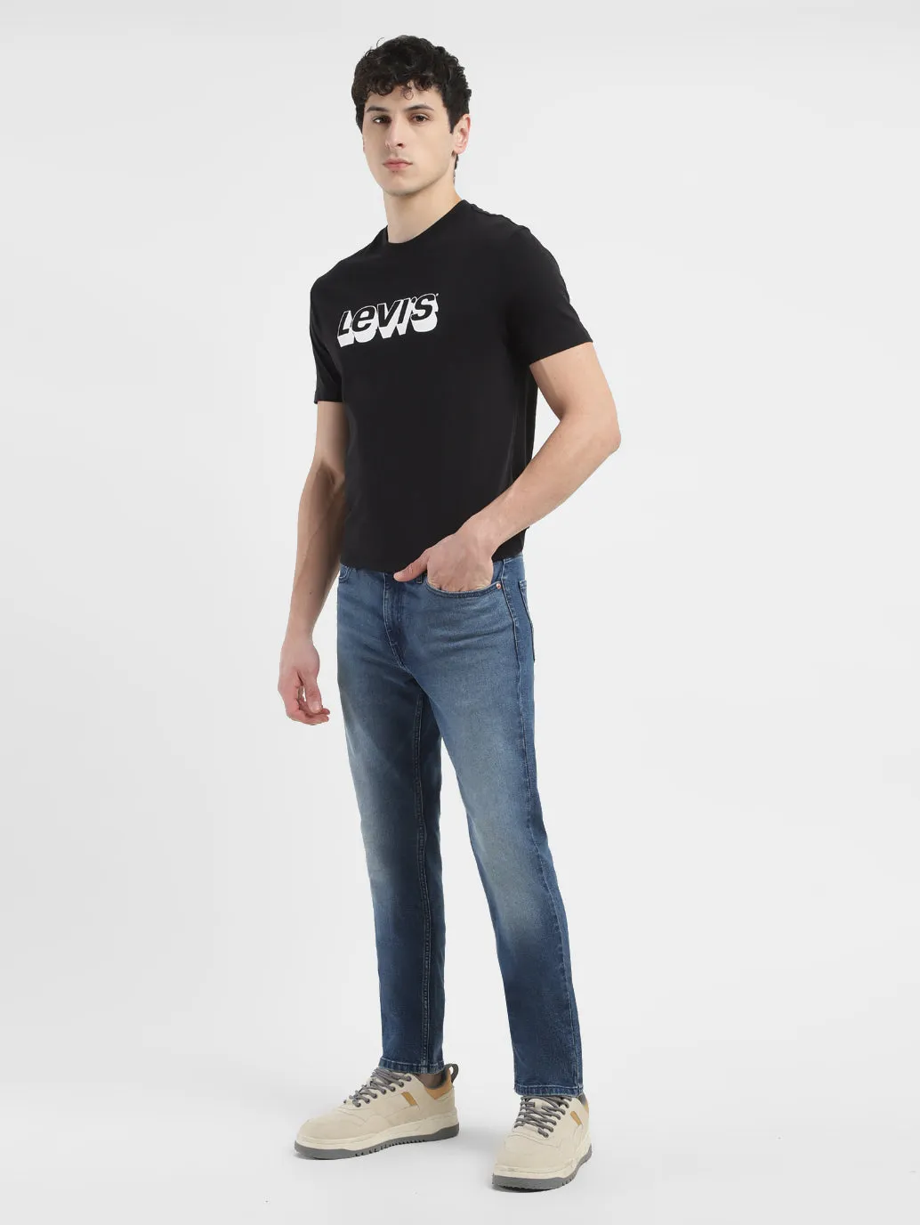 Men's 511 Light Blue Slim Fit Mid Rise Jeans