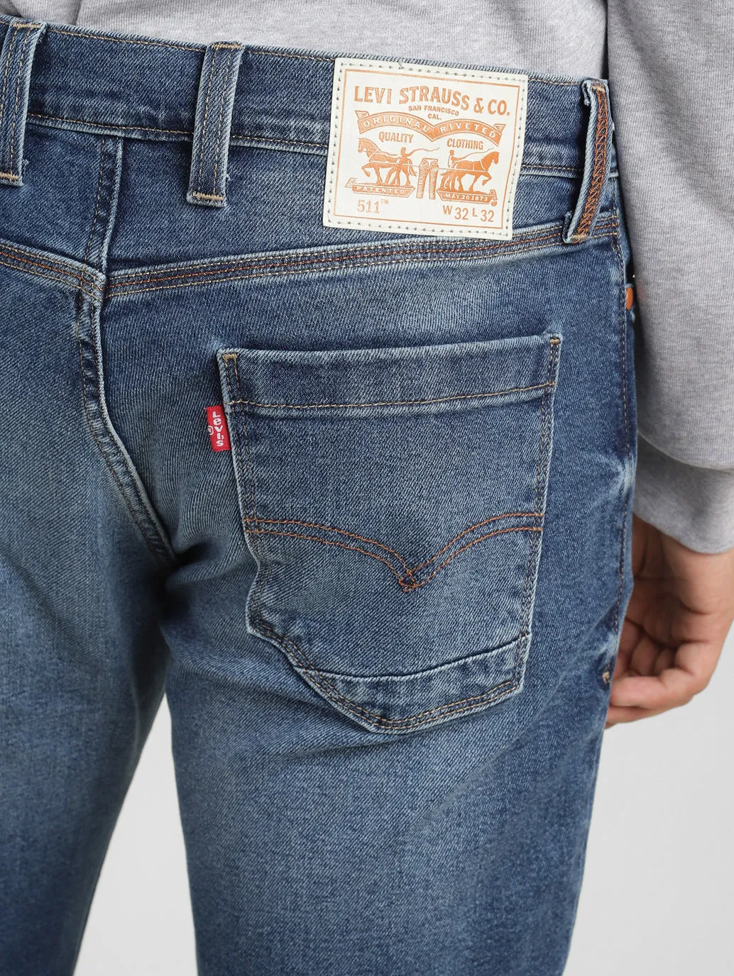 Men's 511 Mid Indigo Slim Fit Mid Rise Jeans