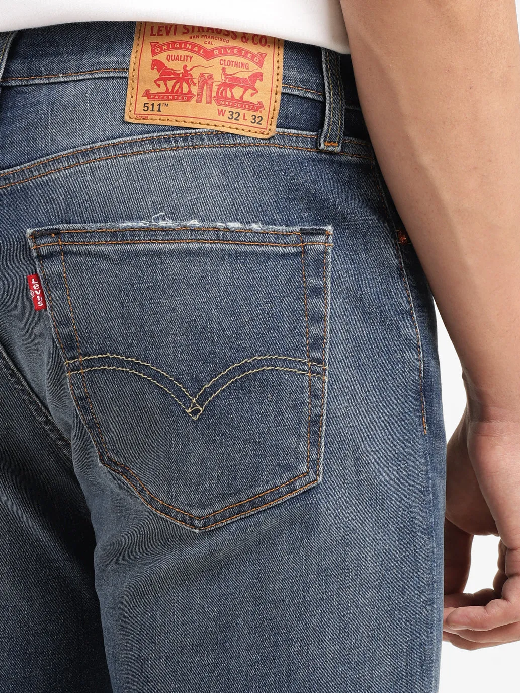 Men's 511 Mid Indigo Slim Fit Mid Rise Jeans