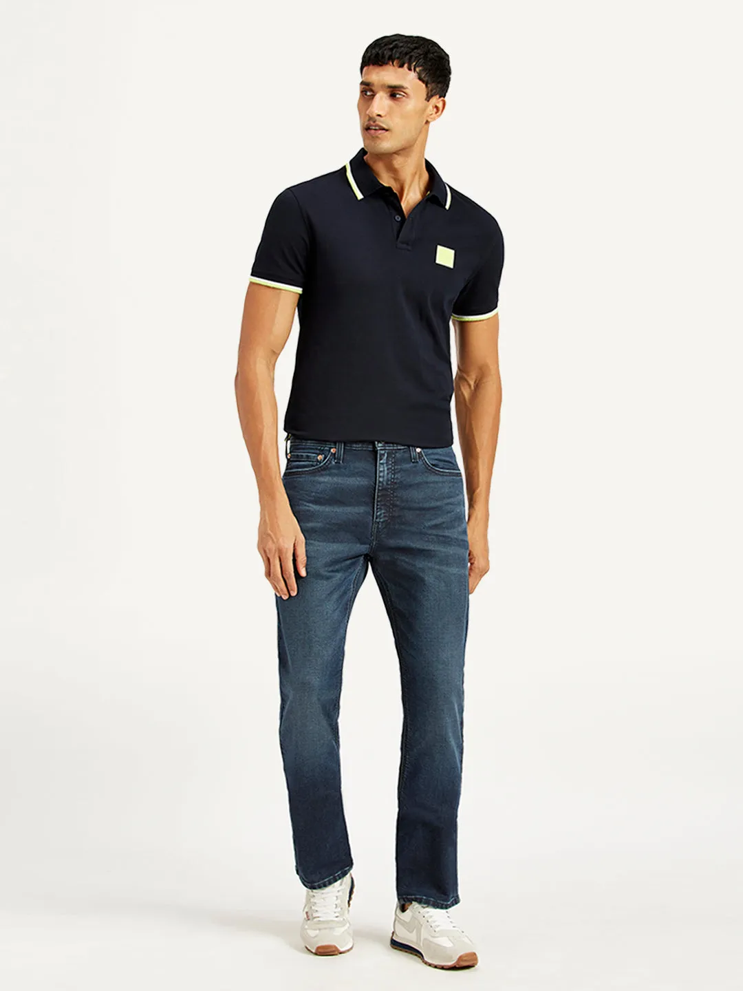 Men's 511 Navy Blue Slim Fit Mid Rise Jeans