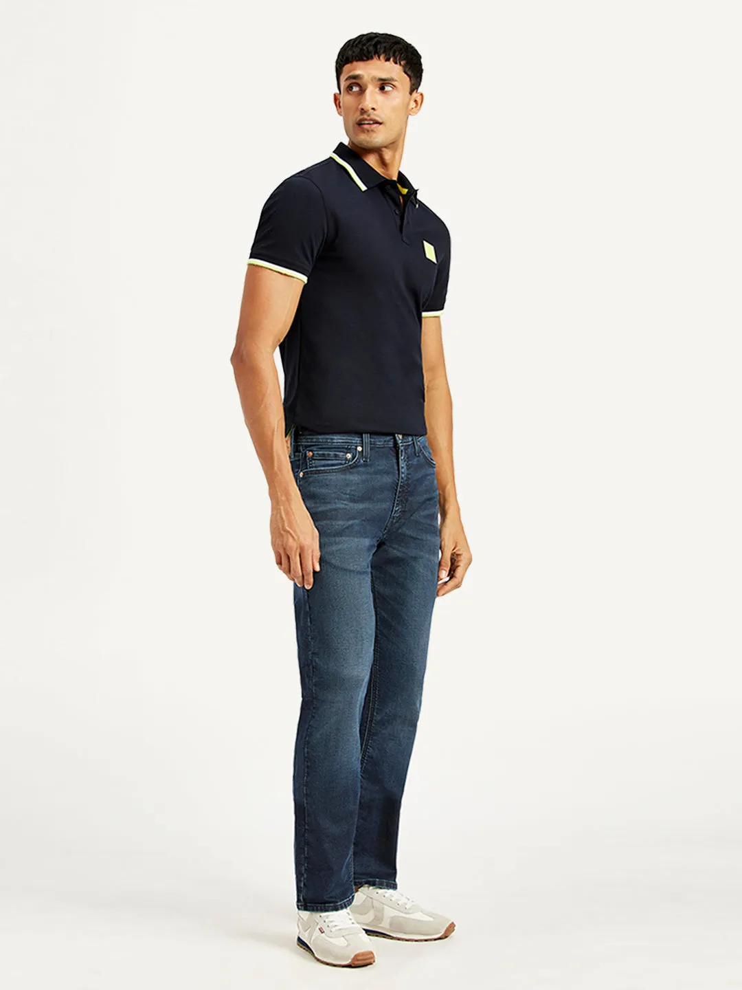 Men's 511 Navy Blue Slim Fit Mid Rise Jeans