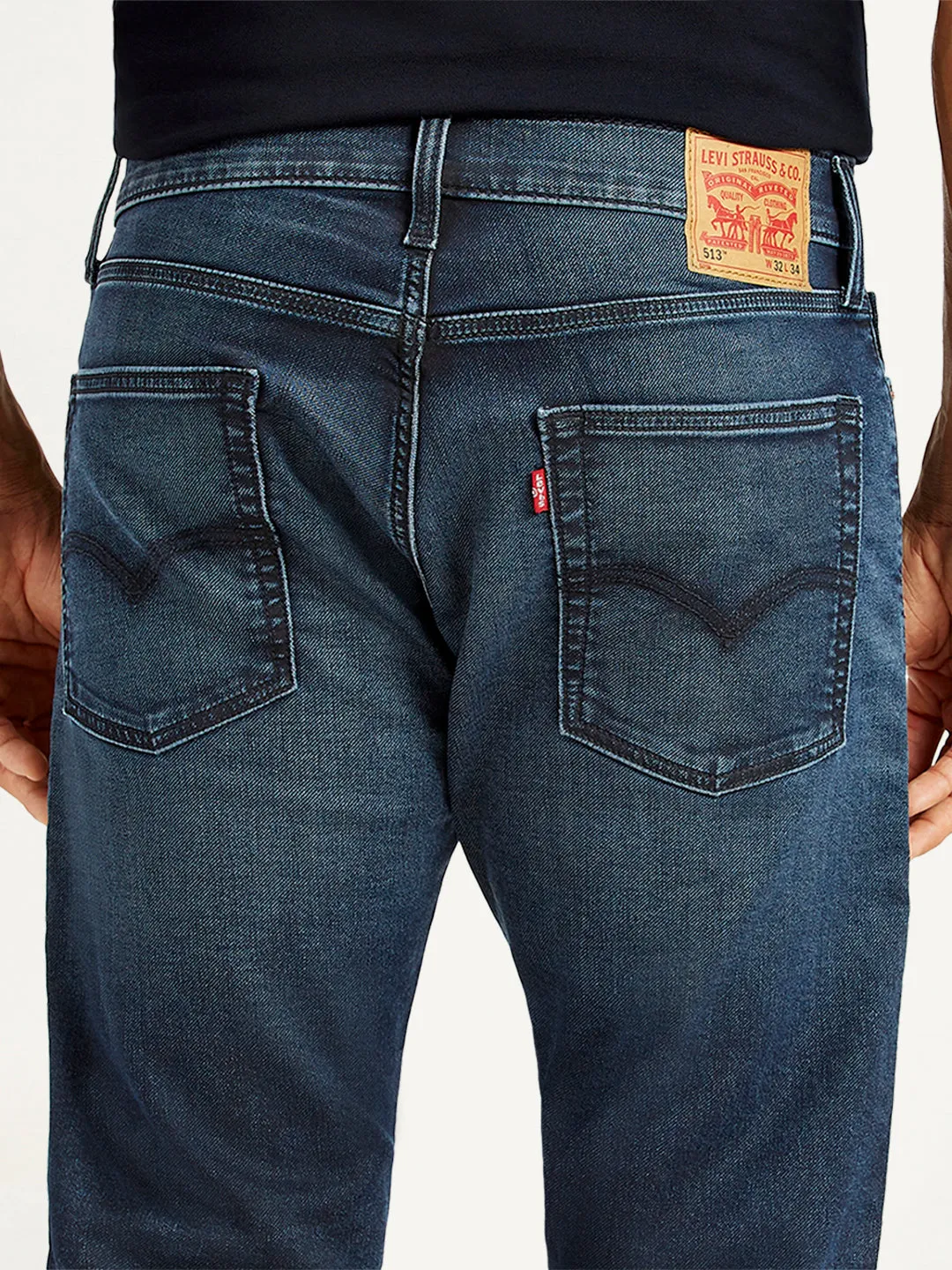 Men's 511 Navy Blue Slim Fit Mid Rise Jeans
