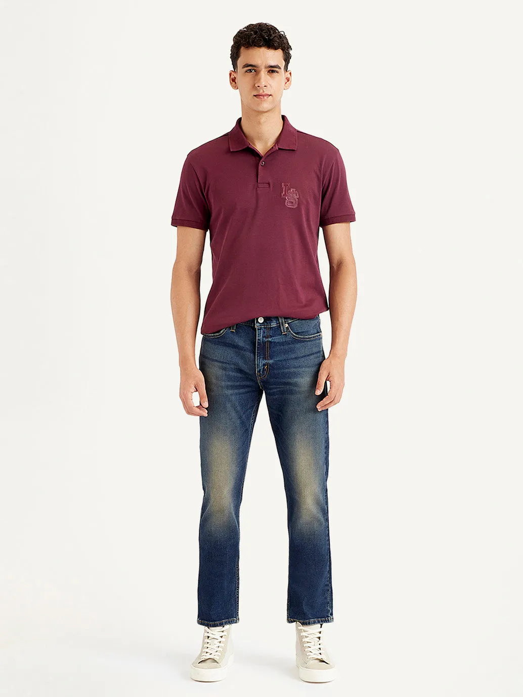 Men's 511 Navy Blue Slim Fit Mid Rise Jeans