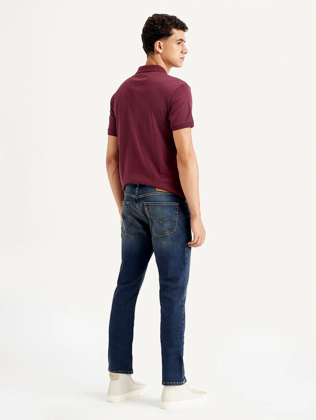 Men's 511 Navy Blue Slim Fit Mid Rise Jeans