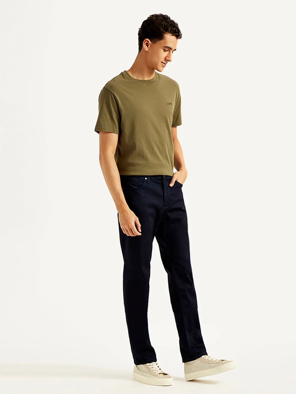 Men's 511 Navy Blue Slim Fit Mid Rise Jeans