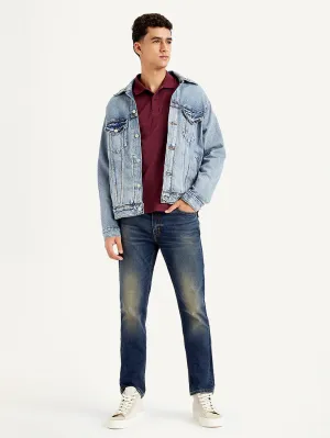 Men's 511 Navy Blue Slim Fit Mid Rise Jeans