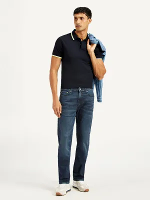 Men's 511 Navy Blue Slim Fit Mid Rise Jeans