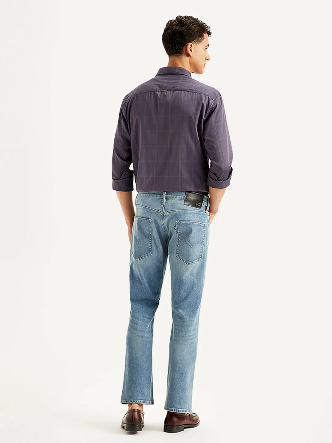 Men's 527 Blue Bootcut Fit Mid Rise Jeans