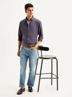 Men's 527 Blue Bootcut Fit Mid Rise Jeans