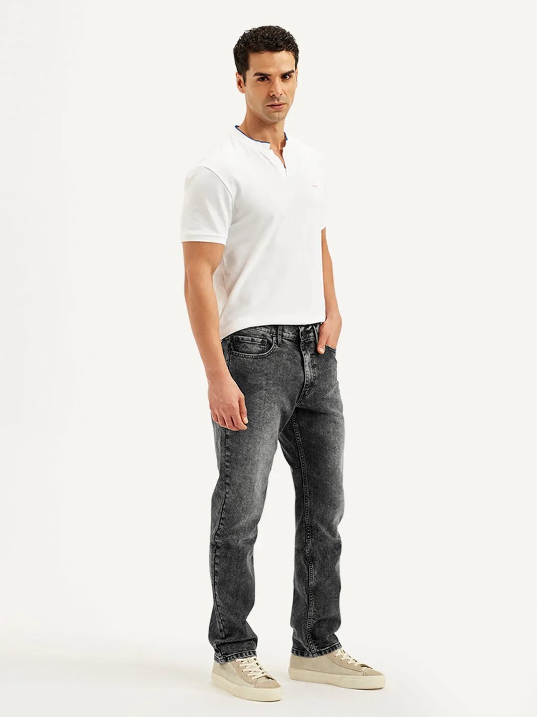 Men's 541 Grey Athletic Tapered Fit Mid Rise Jeans