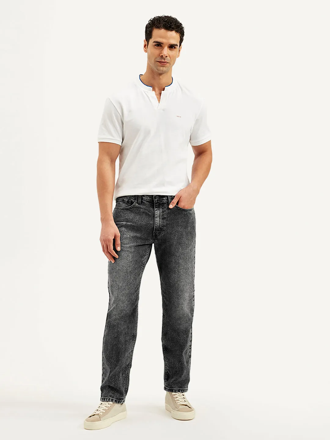 Men's 541 Grey Athletic Tapered Fit Mid Rise Jeans
