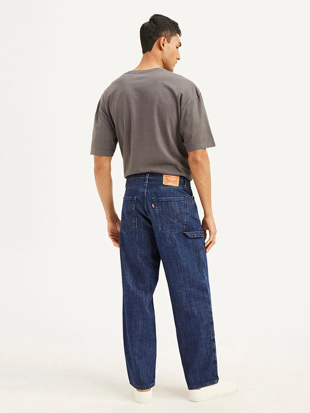 Men's 578 Blue Baggy Fit Mid Rise Jeans