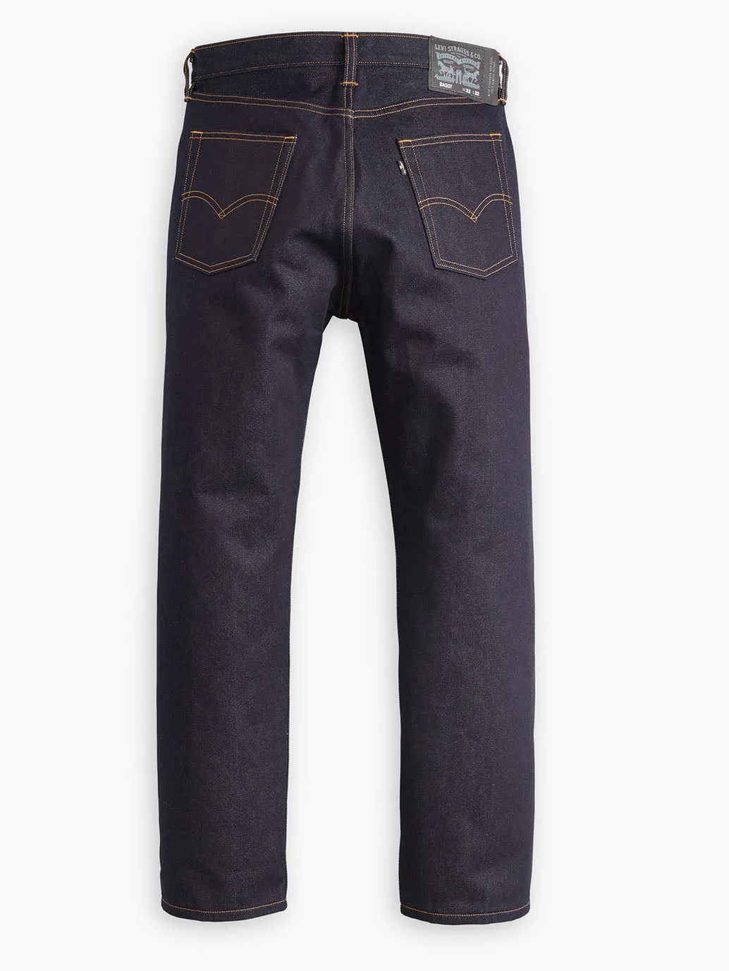 Men's Black Loose Fit Mid Rise Jeans