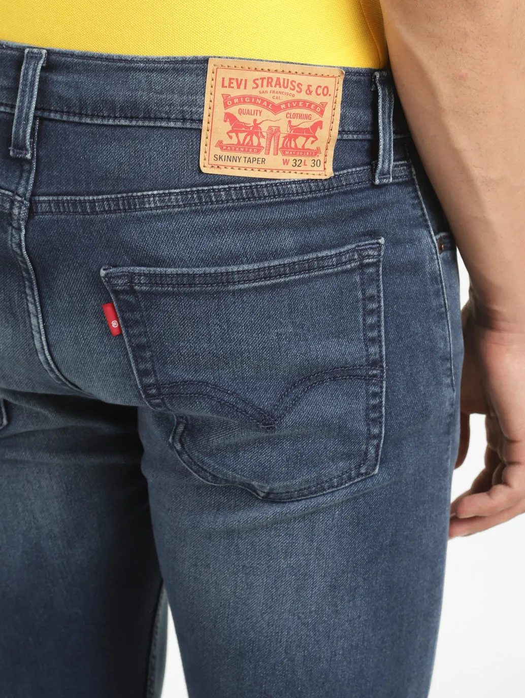Men's Mid Indigo Skinny Fit Mid Rise Jeans