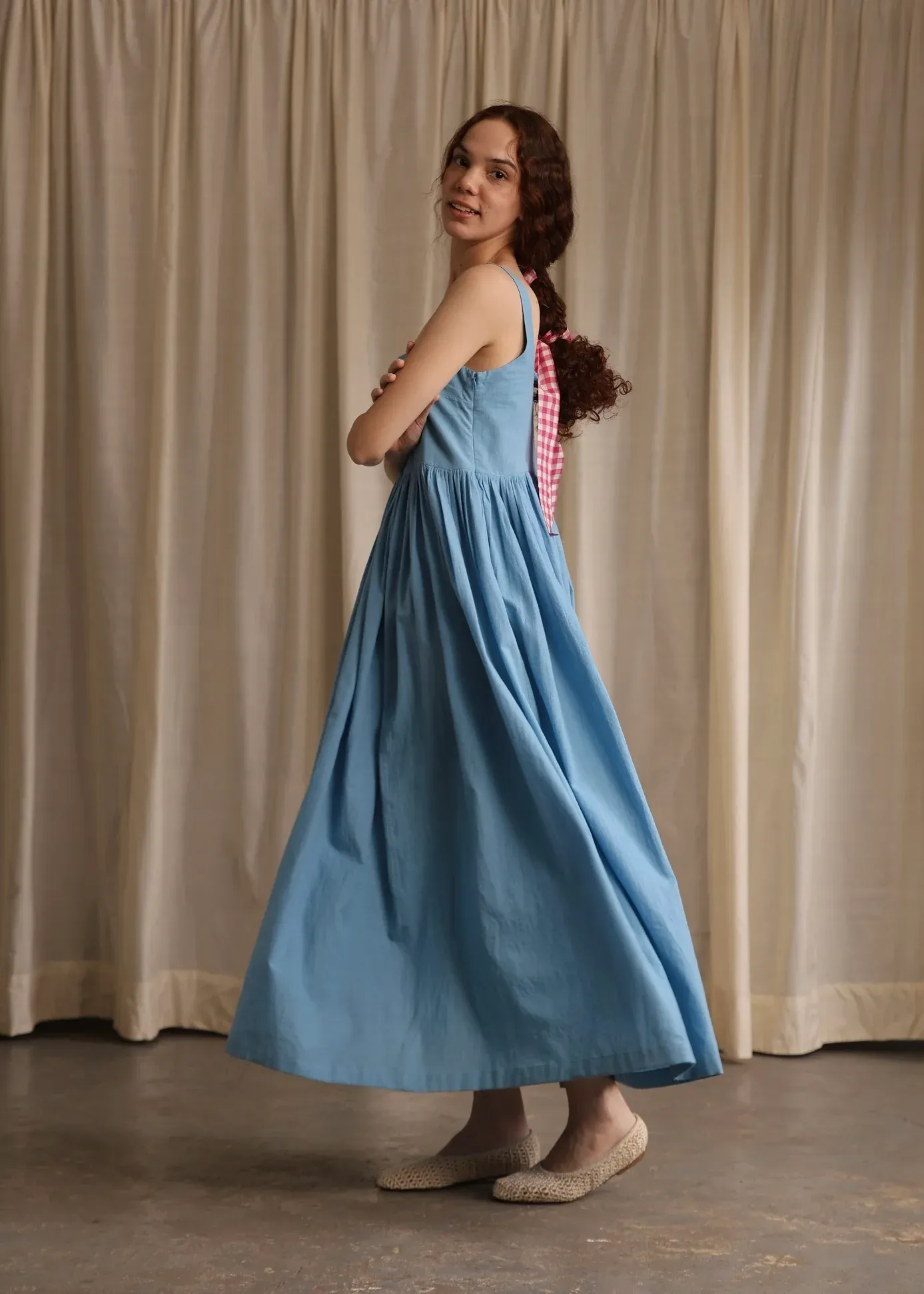 Mia | Cornflower Slip Dress
