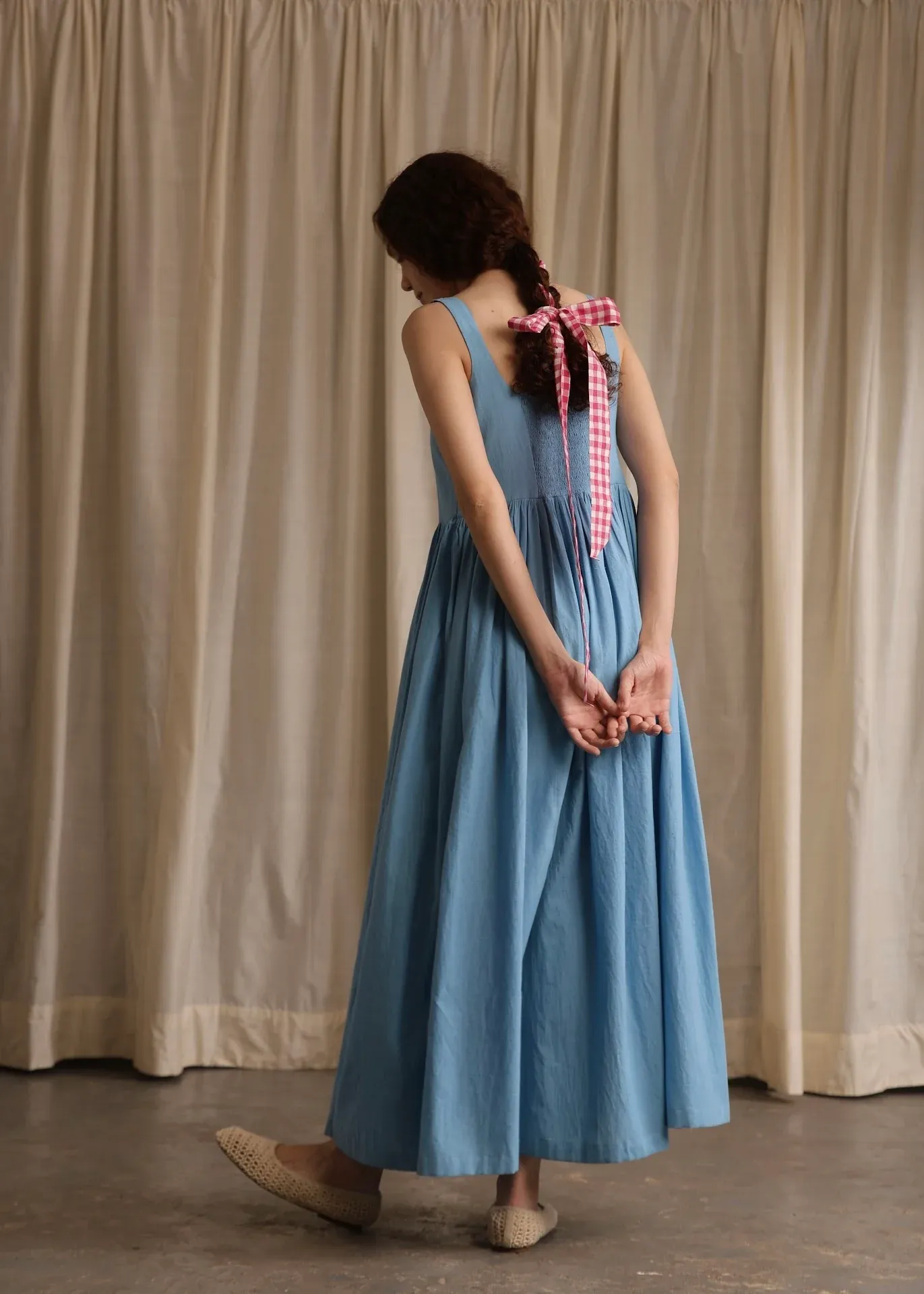 Mia | Cornflower Slip Dress