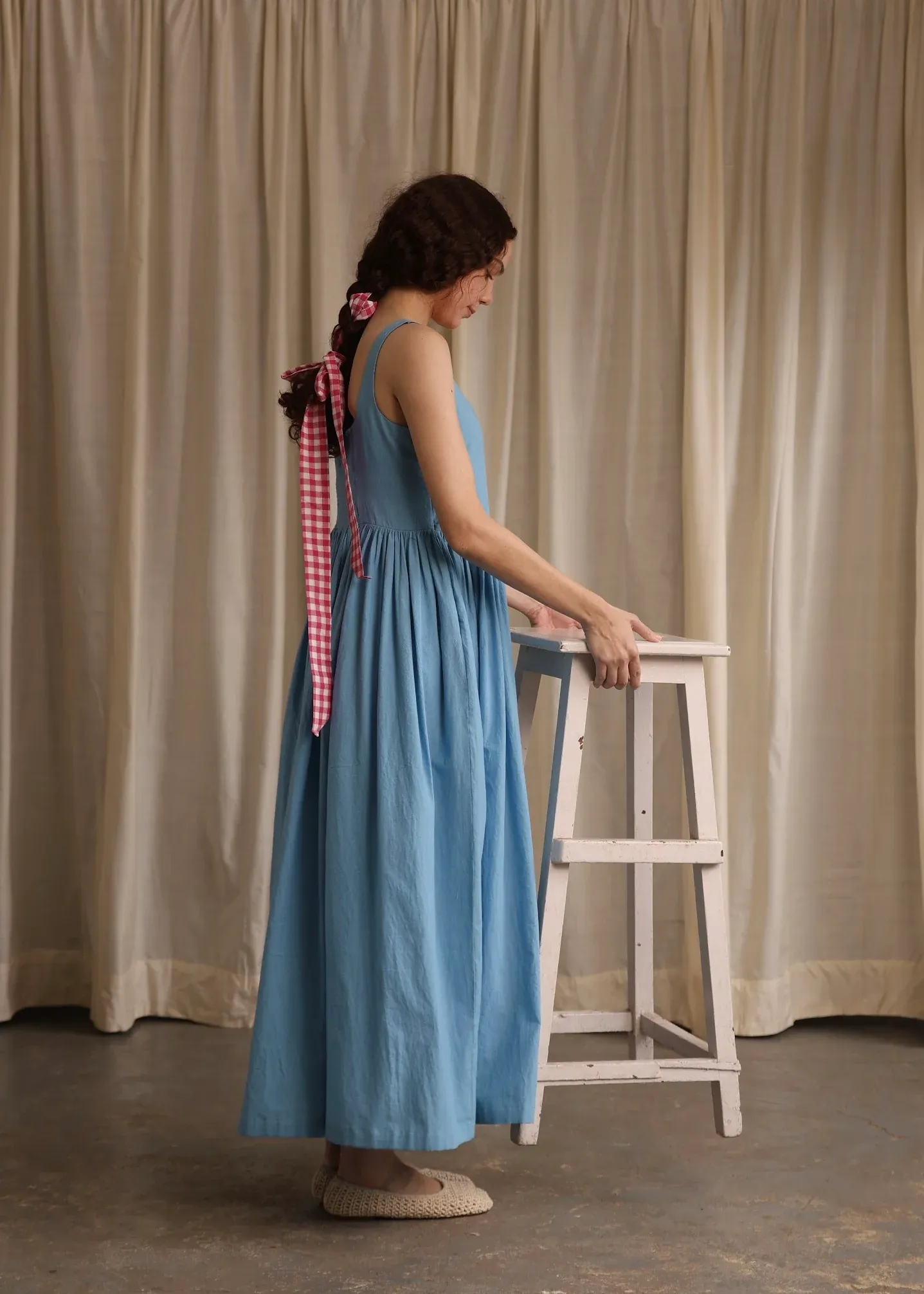Mia | Cornflower Slip Dress