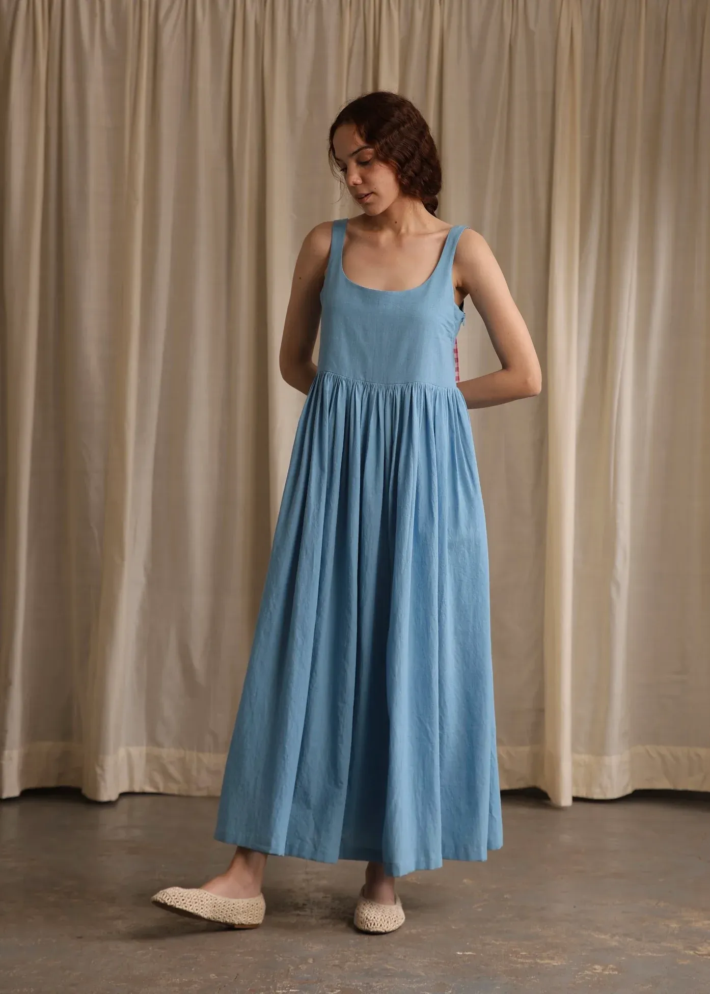 Mia | Cornflower Slip Dress
