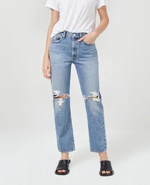 Mia Jean Mid Rise Straight Rule