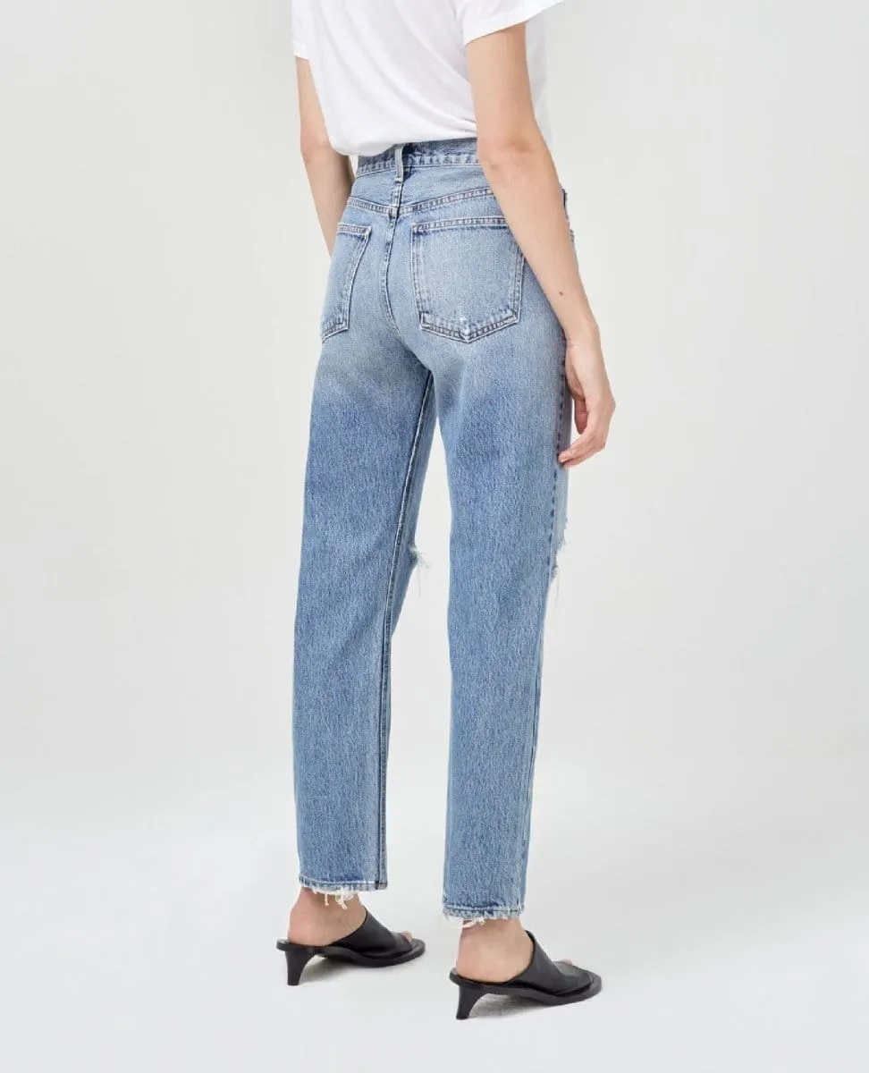 Mia Jean Mid Rise Straight Rule