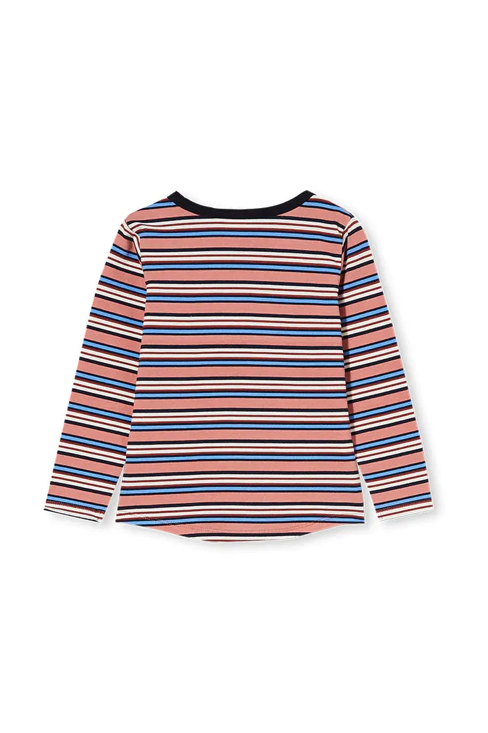 Milky | Earth Stripe Long Sleeve Tee | Sizes 2-7