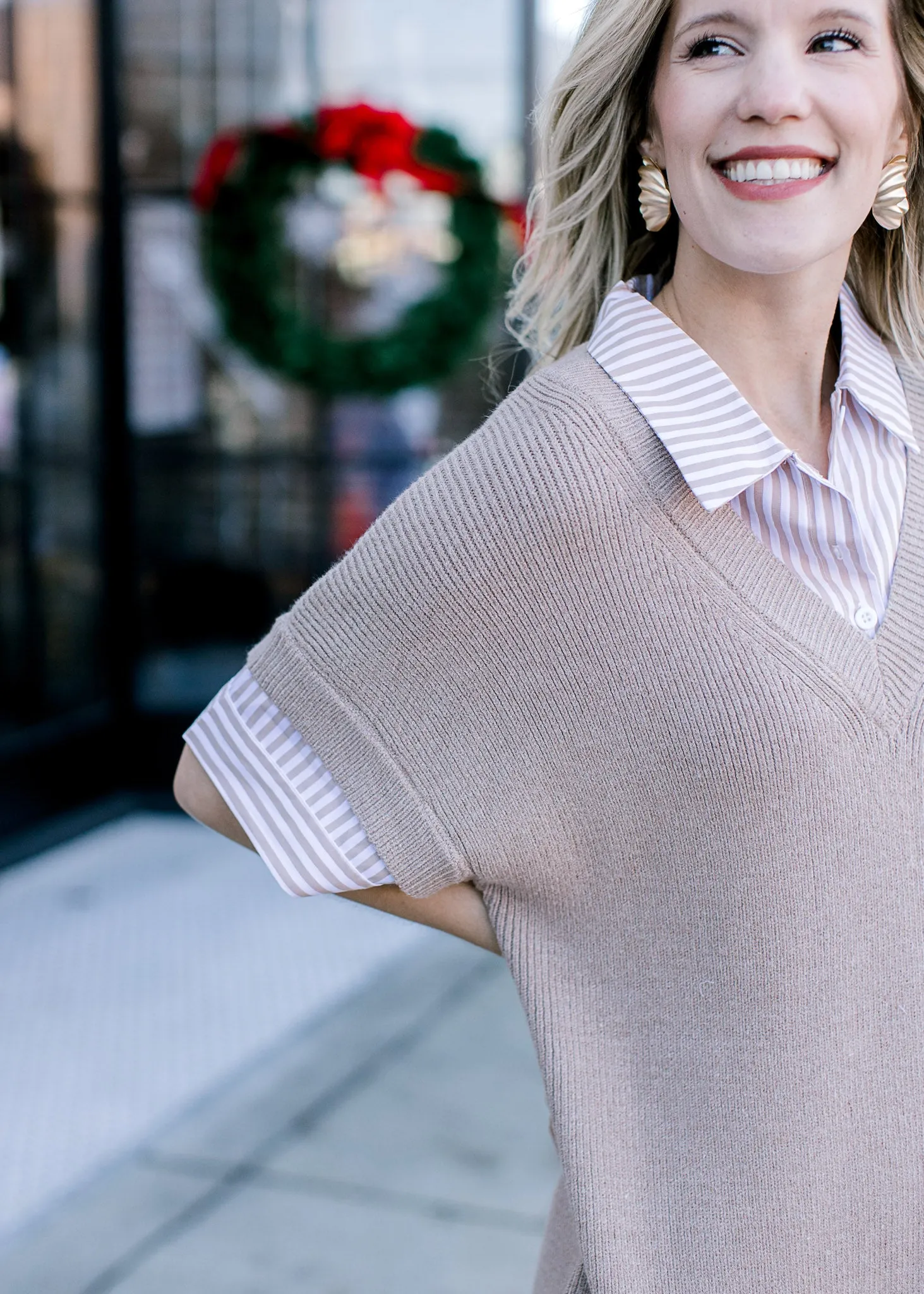 Mocha layers dress