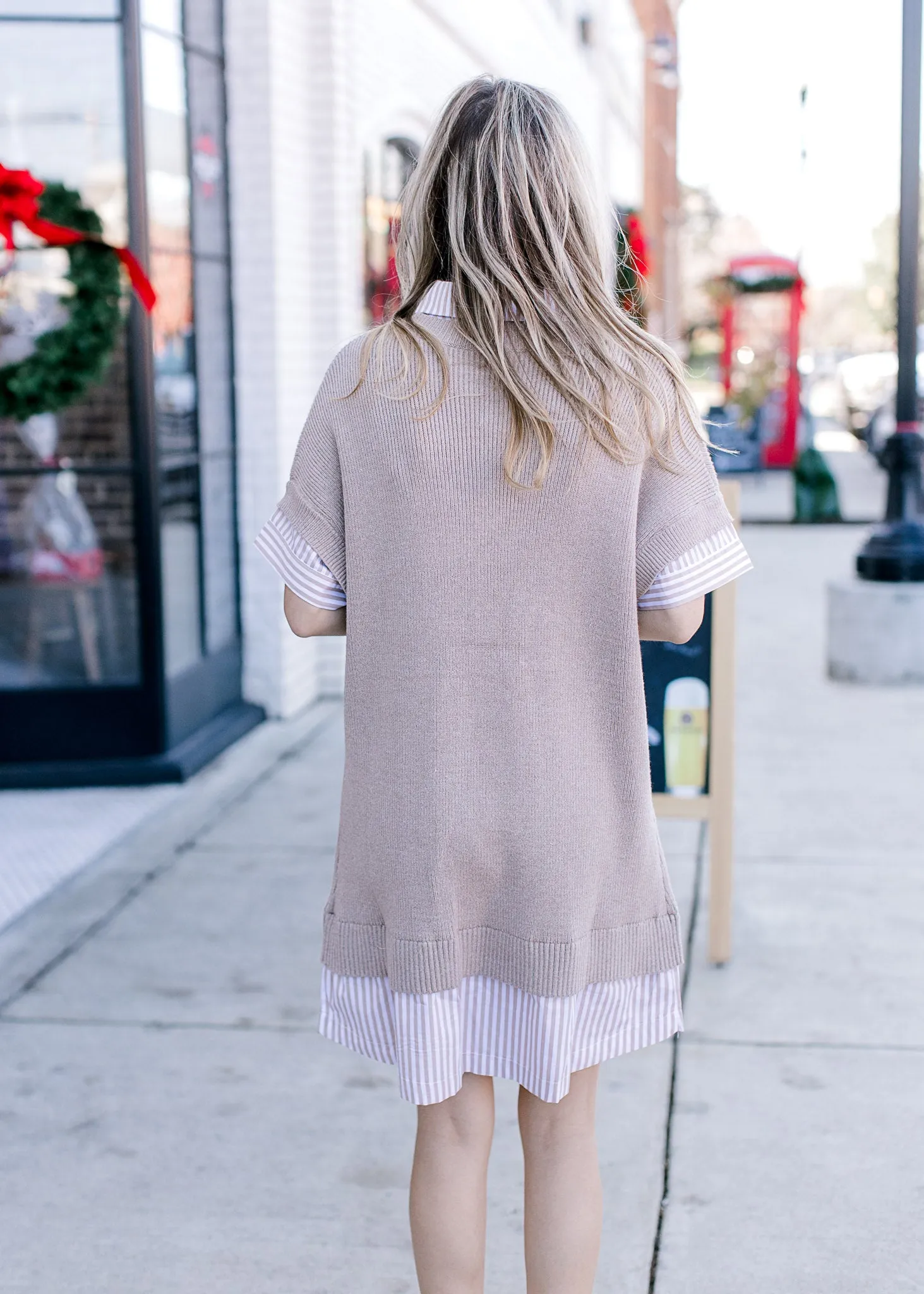 Mocha layers dress