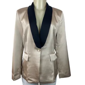 Modful Women's Tan Satin Blazer Sz XS - NWT