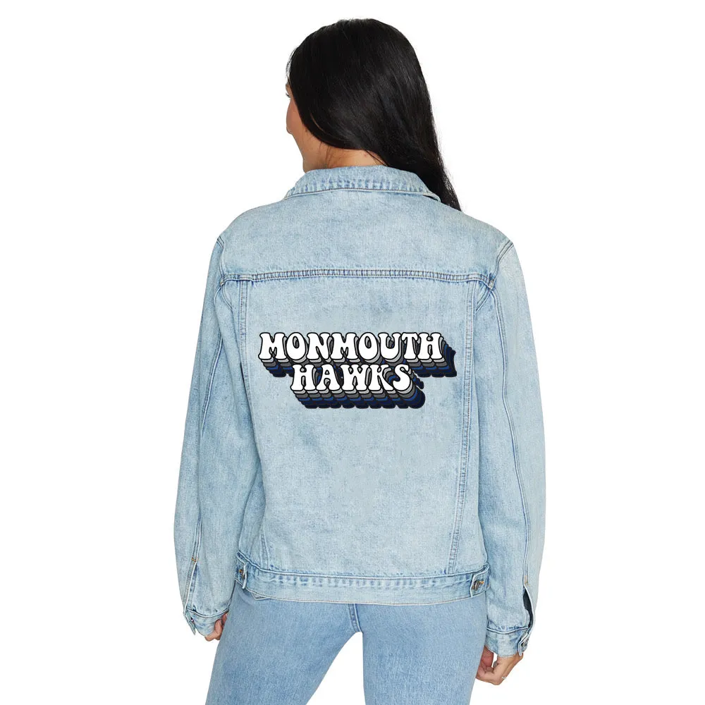 Monmouth Hawks Retro Denim Jacket