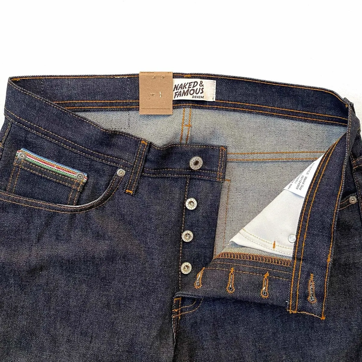 Naked & Famous Denim Dia De Los Muertos Selvedge - Weird Guy Jeans