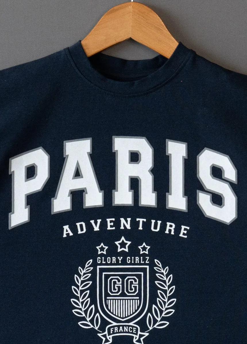 Navy Glory Adventure Baby Girl Tshirt