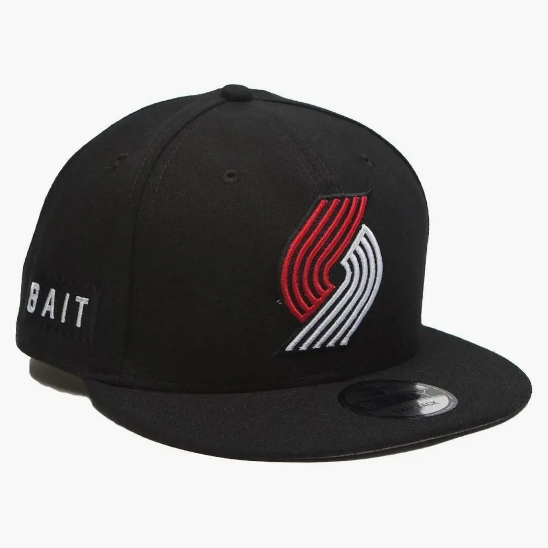 New Era X Bait Portland Trail Blazers Otc 9fifty Snapback Cap Black