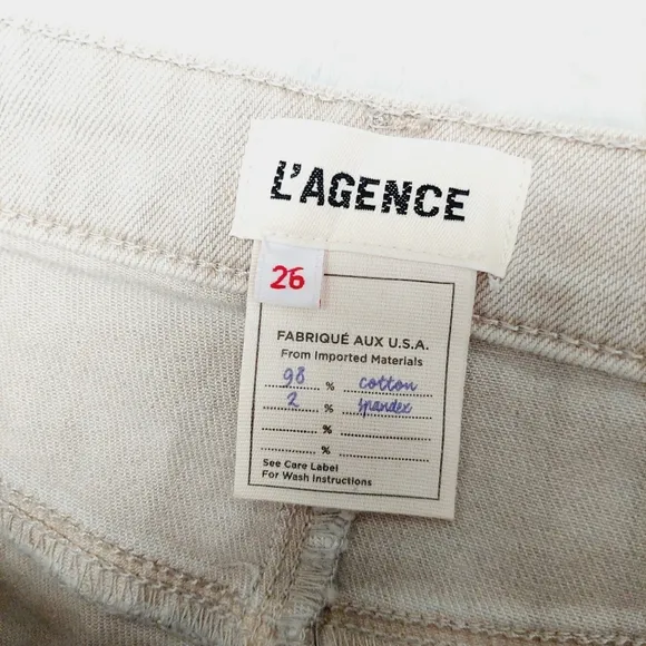 New L'Agence Highline Distressed High Waist Skinny Jeans P882