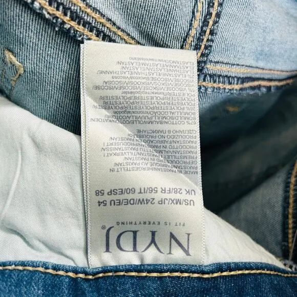 NEW NYDJ Marilyn Straight Ankle Jean Medium Wash Sacha Lift Tuck Slimming Sz 24W