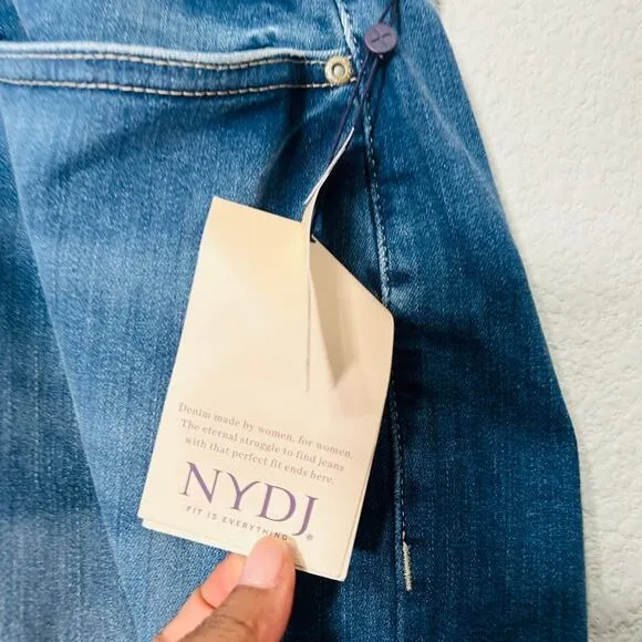 NEW NYDJ Marilyn Straight Ankle Jean Medium Wash Sacha Lift Tuck Slimming Sz 24W