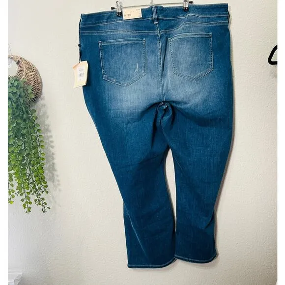 NEW NYDJ Marilyn Straight Ankle Jean Medium Wash Sacha Lift Tuck Slimming Sz 24W