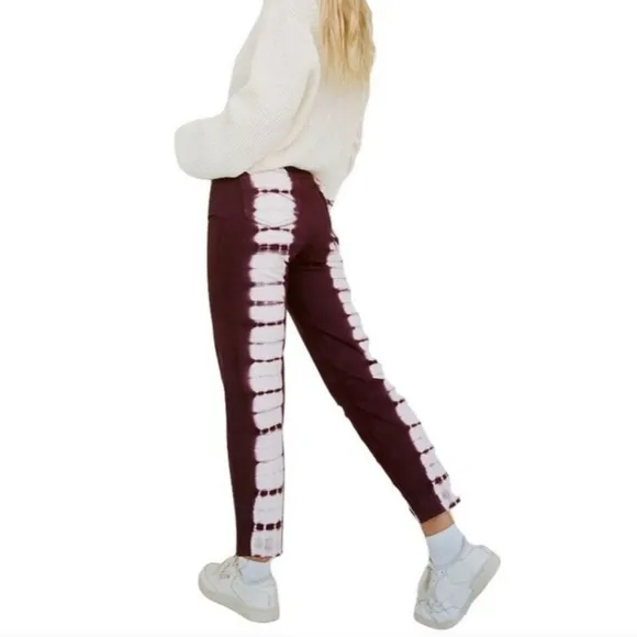 New PacSun Eco Raspberry Tie Dye High Waisted Straight Leg Jeans